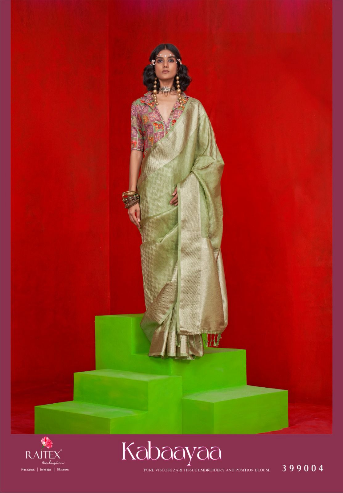 Kabaayaa By Rajtex Zari Tissue Handloom Silk Saree Exporters In India